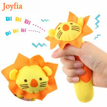 Soft Baby Plush Toy Cartoon Animal Teether Rattle Squeaker BB Sounder Early Educational Toys Brinquedos Juguetes For Newborn # 2024 - buy cheap