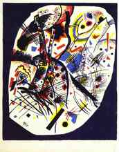 Reprodução da pintura a óleo abstrata artesanal 100%, tela de linho, mundo pequeno iii 1922, de wassily kandinsky 2024 - compre barato