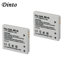 DINTO 2pcs 1400mAh NB-4L NB4L NB 4L Rechargeable Digital Camera Li-ion Battery Pack for Canon IXUS 30 40 50 55 60 65 70 75 2024 - buy cheap