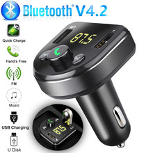 Car MP3 Player FM Transmitter Bluetooth Handsfree Car Kit Music Player FM Modulator 3.1A Dual USB Type-c Charger Support TF Card 2024 - buy cheap