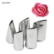 SYLPHY 5pcs/set Rose Cream Cake Decoration Nozzles Baking Tools Stainless Steel Pastry Nozzle cake Decorating Tips Set Bakeware 2024 - buy cheap