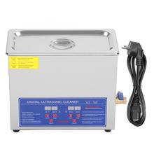 Limpador ultrassônico digital, 6l, com temporizador de banho, controle inteligente, para joias, óculos, máquina de limpeza sônica 2024 - compre barato