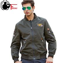 Casaco bomber verificado masculino, jaqueta militar de algodão, nova roupa de marca do exército, 2021 2024 - compre barato