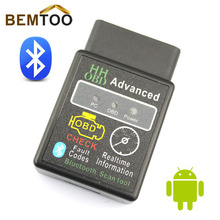 HH OBD MINI Diagnostic Tool  ELM327V2.1 Black Bluetooth OBD2 Car CAN Wireless Adapter Scanner TORQUE ANDROID,Free Shipping 2024 - buy cheap