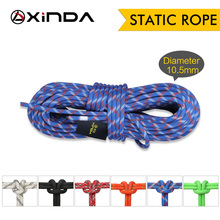 XINDA-Cuerda de escalada en roca para acampar, cuerda estática de 10,5mm de diámetro, cordón de alta resistencia, equipo de escalada de seguridad, supervivencia 2024 - compra barato