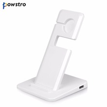 POWSTRO White Charging Stand for iPhone &Apple&Watch 2000MmA Charger Station Stand Cradle Holder 2024 - buy cheap