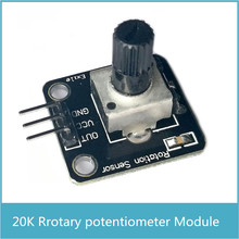Módulo analógico do botão do potenciômetro de 5 pces rgiratório para a resistência de arduino 20 k da framboesa pi 2024 - compre barato