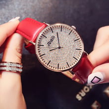 Relojes de moda rojos para Mujer, relojes de lujo para Mujer, Reloj de cuero informal para Mujer, Reloj de cuarzo femenino, Reloj de Mujer # 3TWL 2024 - compra barato