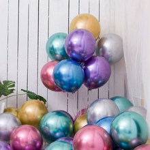 10pcs 12inch Chrome Metallic Latex Balloons Happy Birthday Party Decorations Metal Balloon Wedding Decor Inflatable Air Balls 2024 - buy cheap