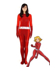 Totally Spies! Clover Red Spandex Superhero Cosplay Costume for Halloween 2024 - buy cheap