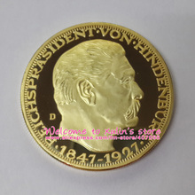 XDC0101I 5 Pcs Germany President Paul Von Hindenburg 1847-1934 80th Birthday Souvenir Coin Goldmedaille HINDENBURG PAUL VON 2024 - buy cheap