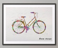 DIY Rikivity велосипед поп стены искусства холст картина плакат с велосипедом печать картинки для гостиной домашний Декор настенный 2024 - купить недорого