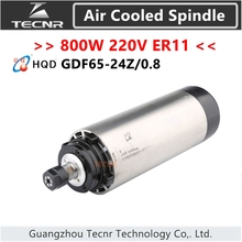 Hqd 800 w 220v refrigerado a ar do motor do eixo er114pcs rolamentos para a máquina do roteador cnc GDF65-24Z/0.8 2024 - compre barato
