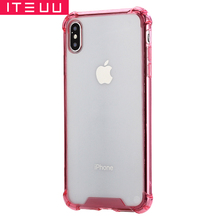 ITEUU Heavy Duty Shockproof Case for iPhone X XS MAX XR PC TPU Air Cushion Super Anti-knock Clear Transparent Hard Back Cover 2024 - buy cheap