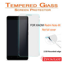 2PCS For Xiaomi Redmi Note 4 4X Tempered Glass Not full cover Screen Protector 9H Protective Film For Redmi note 4X Pro Glass 2024 - buy cheap