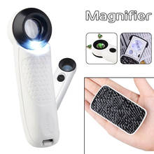 30x 60x 90x Magnifier LED Mini Pocket Portable Hand Magnifying Jeweler Microscope Currency Detector 2024 - buy cheap