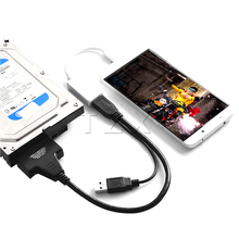 Оригинальный USB 2,0 к SATA 15 7 pin кабель адаптера, 1 шт. 2,0 sata кабель для 2,5-дюймового жесткого диска SSD с индикатором для sata данных ноутбука 2024 - купить недорого