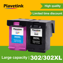 Plavetink cartucho de tinta para impressora hp, compatível com recarga para hp 302 302xl 1111 1112 2130 2135 1110 3630 2024 - compre barato