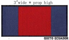 Quito, Ecuador Flag  3"wide  embroidery patch  for costurar apliques/israel/apliques de feltro 2024 - buy cheap