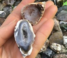 1 pair of natural agate cave stone DIY handmade home decoration stone 2024 - buy cheap