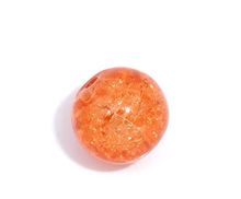 DoreenBeads Retail 100 Orange Crackle Glass Round Beads 8mm Dia. 2024 - buy cheap