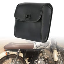 Motorcycle Saddle Bag PU Leather Tool Side Bags Bike Front HandlebarPouch Storage Luggage For Honda Suzuki Kawasaki Black/Brown 2024 - buy cheap