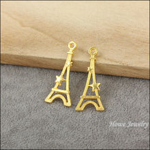 Colgante Vintage de la Torre Eiffel, 90 Uds., color dorado, compatible con pulseras, collar, joyería de Metal, Making600020 2024 - compra barato