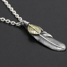 New Golden eagle feathers pendants 925 silver jewelry for Man's pendant silver 925 fine jewelry GN5 2024 - buy cheap