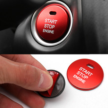 Aluminum Car Engine Start Stop Push Button Switch Replace Cover Trim Cap Sticker for Mazda 3 Axela CX-3 CX-4 CX-5 Styling Tools 2024 - buy cheap