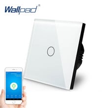 Tuya 1 Gang WIFI Control Touch Switch Wallpad 1 Way Wall Switch Glass Panel Smart Home Alexa Google home IOS Android Smart Life 2024 - buy cheap