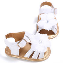 2019 New Fashion Baby Summer shoes Girl Flowers shoes Soft Sole Princess Shoes Toddler Anti-slip First Walkers 0-1 Years 2024 - buy cheap