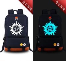 Supernatural TV Evil SPN Sam Dean-Bolso de vestir, mochila luminosa para Cosplay, regalo escolar 2024 - compra barato