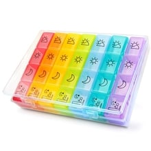 Weekly Pill Organizer, 2Nd Gen Extra Large Pill Box Case (7-Day / 4-Times-A-Day) With Huge Compartments To Hold Plenty Of Fish 2024 - buy cheap