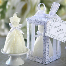 2019 New Beauty White Bridal Bride Shape Candle Wedding Party Favors Home Decoration 2024 - buy cheap