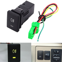 Luz de nevoeiro traseira push switch 4 botão fio para toyota camry prius corolla foglight interruptor dc12v 2024 - compre barato