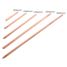 150mm/200mm/250mm/300mm Pure Copper Tube Tubing For Computer Laptop Cooling Notebook Heat Pipe Flat or Round 2024 - buy cheap