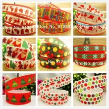 1472015 ,22mm 10 yards Cartoon Christmas Series printed grosgrain ribbon,Clothing accessories,DIY jewelry wedding package 2024 - buy cheap