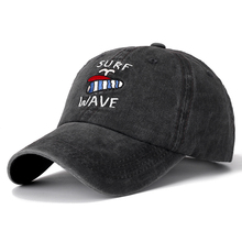 Gorra de béisbol de algodón lavado para hombre y mujer, gorro de béisbol de alta calidad con ondas de SURF, Snapback, informal, bordado, para exteriores 2024 - compra barato