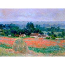 Высокое качество, искусство, ландшафты, стог сена на Giverny, воспроизведение холста, ручная роспись 2024 - купить недорого
