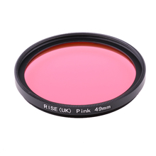 Filtro de cámara de 49mm, filtro de lente de color rosa para Nikon D3100 D3200 D5100 SLR, lente de cámara 2024 - compra barato