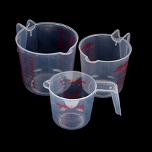 Taza medidora de plástico transparente, jarra con boquilla para superficie, suministros de herramientas de cocina, 1 unidad, 250/500/1000ML 2024 - compra barato