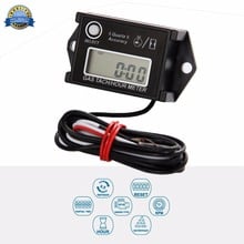 Digital Resettable Tach Hour Meter for Gasoline Motorcycle Marine Snowmobile Jet Ski Chain Saw Motorboat Van Cleaning Equipment 2024 - buy cheap