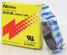 3Pcs/Lot Japan Nitoflon Adhesive Tap 903UL PTFE T0.08mm*W19mm*L10m Nitto Denko Tape Resistance Heat Sealed Seam Tape 2024 - buy cheap