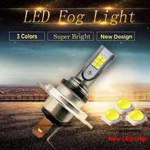 Hoping Led Fog Lights 2X H4 H7 H8 H9 H11 H10 9005 HB3 9006 HB4 LED ice blue gold yellow white Daytime  Running Lights DRL 12V 2024 - buy cheap