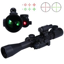 3-9X40EG rojo/Verde punto Rifle alcance iluminado de caza Riflescope óptico francotirador alcance vista para caza 2024 - compra barato