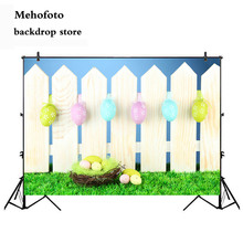 Mehofoto-Fondo de fotografía de Pascua, tablero de madera, paisaje de primavera, cartel de decoración de césped y huevo para estudio fotográfico, 251 2024 - compra barato