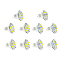 Lâmpada led 10 lâmpadas, mr11 gu4 12v branco quente frio 2w/4w/6w, lâmpada holofote para luzes de teto/exibição de janela 2024 - compre barato