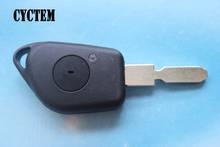 CYCTEM 1 Button Flip Remote Key Shell Car Keyless Entry Fob Case Replacement Keys Blank Cover Fit For Peugeot 406 2024 - buy cheap