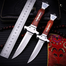 New Hot Sale Outdoor Tactical Folding Knife Self-defense Wilderness Survival Camping High Hardness Wood Handle Fruit Hunt Knives 2024 - buy cheap