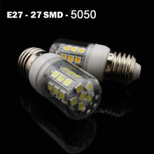Ultral bright E27 SMD 5050Water proof Warm white/white 220V 7W E27 LED lamp 5050 SMD 27 LED E27 Corn Bulb Light 1pcs/LOT 2024 - buy cheap